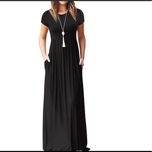 Black maxi dress